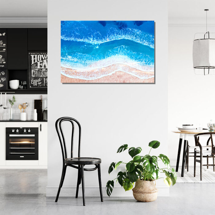 24" x 36" Ocean Resin Art for sale