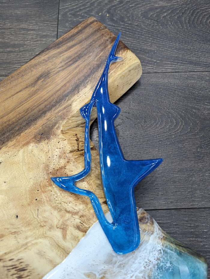 Tiger Shark Ocean Art | Hawaii Monkey Pod Wood - Image 2